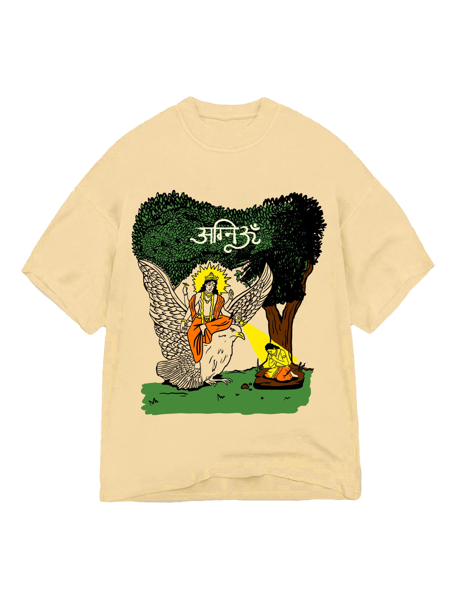 ADBHUT TSHIRT IN CREAM